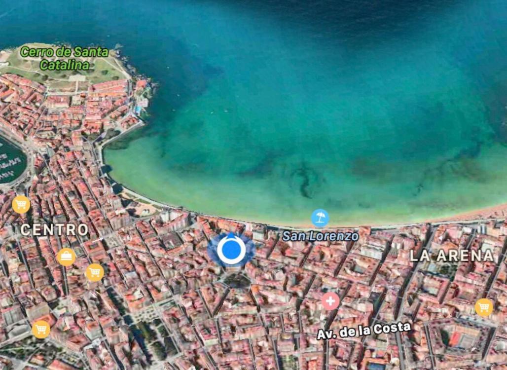 Apartmán Atico Marques Vistas Al Mar - Garaje Opcional Gijón Exteriér fotografie
