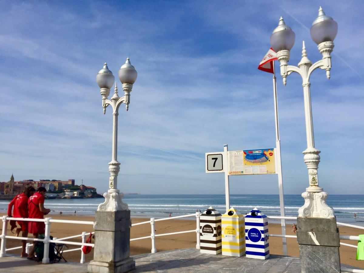 Apartmán Atico Marques Vistas Al Mar - Garaje Opcional Gijón Exteriér fotografie