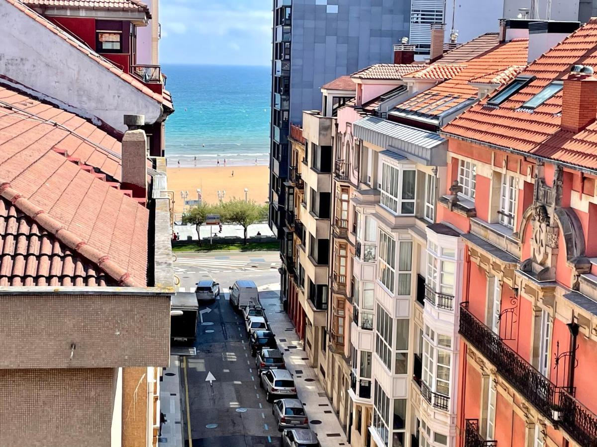Apartmán Atico Marques Vistas Al Mar - Garaje Opcional Gijón Exteriér fotografie